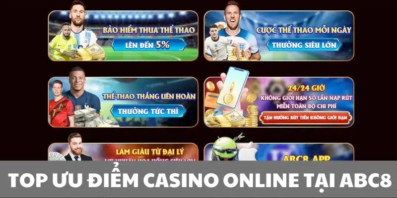 Casino ABC8 luôn được áp dụng nhiều ưu đãi